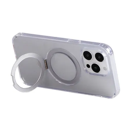 Magnetic protective case with handle Joyroom JR-BP004 for iPhone 15 Pro Max (transparent)
